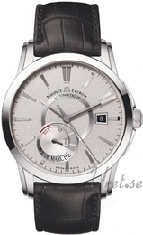 Maurice Lacroix Pontos Srebrny/Skóra Ø40 mm PT6168-SS001-130