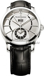 Maurice Lacroix Pontos Srebrny/Skóra Ø40 mm PT6208-SS001-130