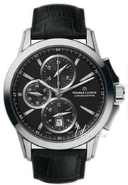 Maurice Lacroix Pontos Czarny/Skóra Ø43 mm PT7548-SS001-330