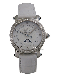 Maurice Lacroix Masterpiece Ladies Biały/Skóra Ø35 mm MP6066-SD501-17G-WH