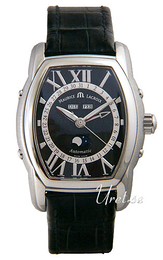 Maurice Lacroix Masterpiece Classic Czarny/Skóra 41x29 mm MP6439-SS001-31G
