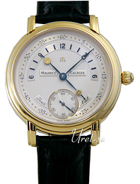 Maurice Lacroix Masterpiece Classic Srebrny/Skóra Ø43 mm MP7058-YG101-190