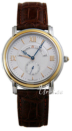 Maurice Lacroix Masterpiece Classic Srebrny/Skóra Ø40 mm MP7098-PS101-120