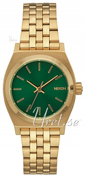 Nixon The Time Teller Zielony/Stal w odcieniu złota Ø26 mm A3991919-00