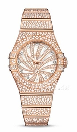 Omega Constellation Co-Axial 31mm Biały/18 karatowe różowe złoto Ø31 mm 123.55.31.20.55.006