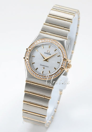 Omega Constellation 22.5 mm Biały/18 karatowe żółte złoto Ø25 mm 1277.70.00