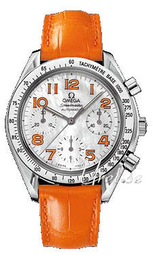 Omega Speedmaster Damklockor Biały/Skóra Ø35 mm 3834.78.38