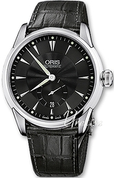 Oris Culture Artelier Small Second Date Czarny/Skóra Ø40 mm 01 623 7582 4074-07 5 21 71FC