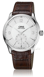 Oris Culture Artelier Hand Winding Small Second Srebrny/Skóra Ø40 mm 01 396 7580 4051-07 5 21 05