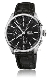 Oris Culture Artix Chronograph Czarny/Skóra Ø44 mm 674 7644 4051 LS