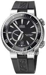 Oris Divers Czarny/Guma Ø47 mm 743 7638 7454 RS