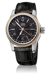 Oris Aviation Big Crown Pointer Date Czarny/Skóra Ø40 mm 754 7628 4364 LS