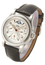 Oris Aviation Srebrny/Skóra Ø38 mm 581 7566 4061 LS