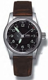 Oris Aviation Big Crown Small Second Pointer Day Czarny/Skóra Ø44 mm 645 7629 4064 LS