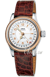 Oris Aviation Big Crown Original Pointer Date Srebrny/Skóra Ø36 mm 754 7551 4361 LS