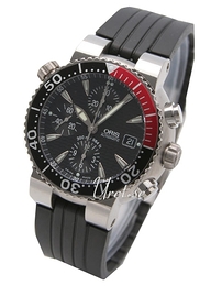 Oris Diving Czarny/Guma Ø44 mm 674 7542 7154 RS