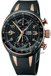 Oris Motor Sport TT3 Chronograph Czarny/Guma Ø42.5 mm 01 674 7587 7764-07 4 28 03R