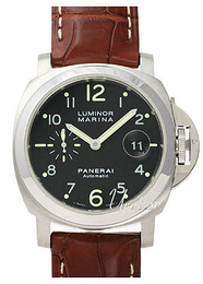 Panerai Contemporary Luminor Marina Automatic Czarny/Skóra Ø44 mm PAM00164