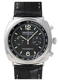 Panerai Contemporary Radiomir Chronograph Czarny/Skóra Ø45 mm PAM00288