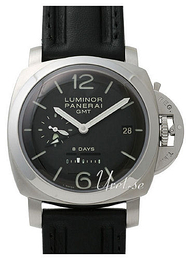 Panerai Historic Luminor 1950 8 Days GMT Czarny/Skóra Ø44 mm PAM00233