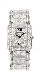 Patek Philippe Twenty~4 Zestaw diamentów/18 karatowe białe złoto 30x25 mm 4910/52G/001