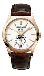 Patek Philippe Complicated Annual Calender Srebrny/Skóra Ø38 mm 5396R/011