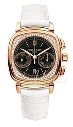 Patek Philippe Complicated Czarny/Skóra 39x35 mm 7071R/010