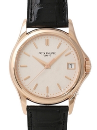 Patek Philippe Calatrava Biały/Skóra Ø37 mm 5127R/001