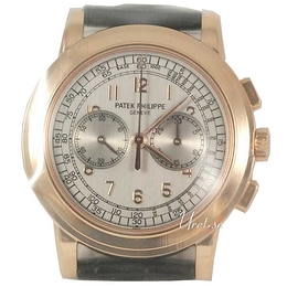 Patek Philippe Complicated Srebrny/Skóra Ø42 mm 5070R