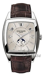 Patek Philippe Complicated Srebrny/Skóra 51x38 mm 5135G/010