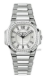 Patek Philippe Nautilus Biały/18 karatowe białe złoto Ø32 mm 7010/1G/001
