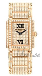 Patek Philippe Twenty~4 Zestaw diamentów/18 karatowe różowe złoto 26x22 mm 4909/50R/001