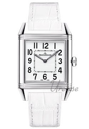 Jaeger LeCoultre Reverso Squadra Classic Srebrny/Skóra 45.5x31.2 mm 7068420