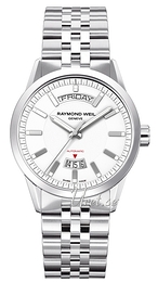 Raymond Weil Freelancer Biały/Stal Ø42 mm 2720-ST-30001