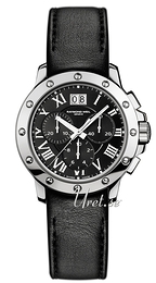 Raymond Weil Tango Czarny/Skóra Ø40 mm 4899-STC-00208