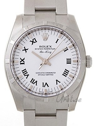 Rolex Air-King Biały/Stal Ø34 mm 114210/9