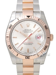 Rolex Datejust Turn-O-Graph Biały/18 karatowe różowe złoto Ø36 mm 116261/4