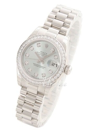 Rolex Lady Oyster Perpetual Niebieski/Platyna Ø26 mm 179136/2