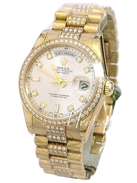 Rolex Day-Date Szampański/18 karatowe żółte złoto Ø36 mm 118348/2