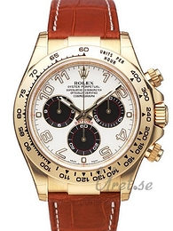 Rolex Daytona Biały/Skóra Ø40 mm 116518/6