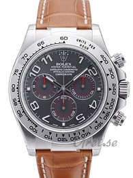 Rolex Daytona Czarny/Skóra Ø40 mm 116519/2