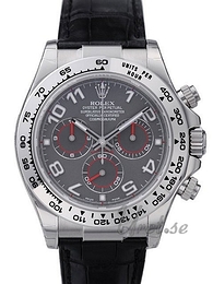 Rolex Daytona Szary/Skóra Ø40 mm 116519/5