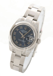Rolex Lady Oyster Perpetual Czarny/Stal Ø26 mm 179160/1