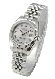 Rolex Lady Oyster Perpetual Srebrny/Stal Ø26 mm 179174/8