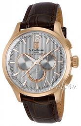 S.Coifman Dress Szary/Skóra Ø44 mm SC0125