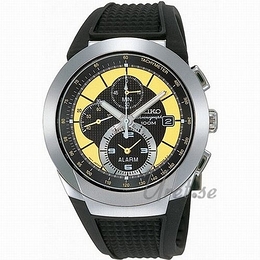 Seiko Chronograph Żółty/Guma Ø45 mm SNAB37P1