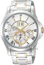 Seiko Premier Srebrny/Stal Ø40 mm SNP022P1