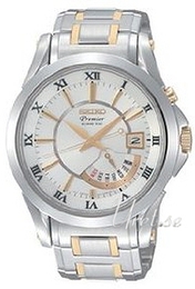 Seiko Premier Srebrny/Stal Ø42 mm SRN004P1