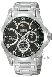 Seiko Premier Czarny/Stal Ø42 mm SRX001P1