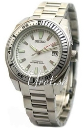 Seiko Samurai Biały/Stal Ø42 mm SNM009K1